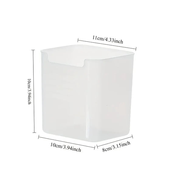 Refrigerator Door Storage Container Clear Fruit and Vegetable Organizer Box for Fridge Side Storage 1/2/4pcs Set