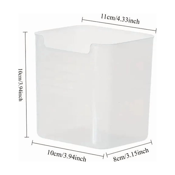 Refrigerator Door Storage Container Clear Fruit and Vegetable Organizer Box for Fridge Side Storage 1/2/4pcs Set