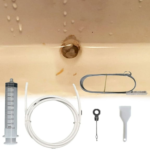 Refrigerator Drain Cleaner Tool, Ice Maker Unclogging Kit, Refrigerator Cleaning Kit, For Drain Holes, Eliminates Odors, Easy Use, Meiiso