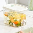 thumbnail image 1 of Refrigerator Drink Dispenser with Spigot and Lid, Leak Proof Beverage Container for Juice Water Iced Tea, Large Capacity Cold Kettle for Fridge Kitchen Party Home Use, 1 of 6