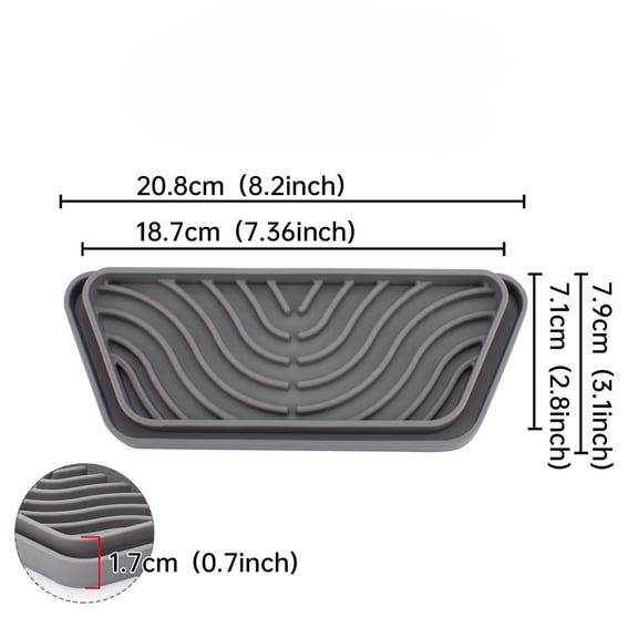 Refrigerator Drip Catcher Tray, Mini Fridge Drip Tray Protects Ice and Water Dispenser Pan, Fridge Spills Water Pad for Spills, Build-Up and Water Splat
