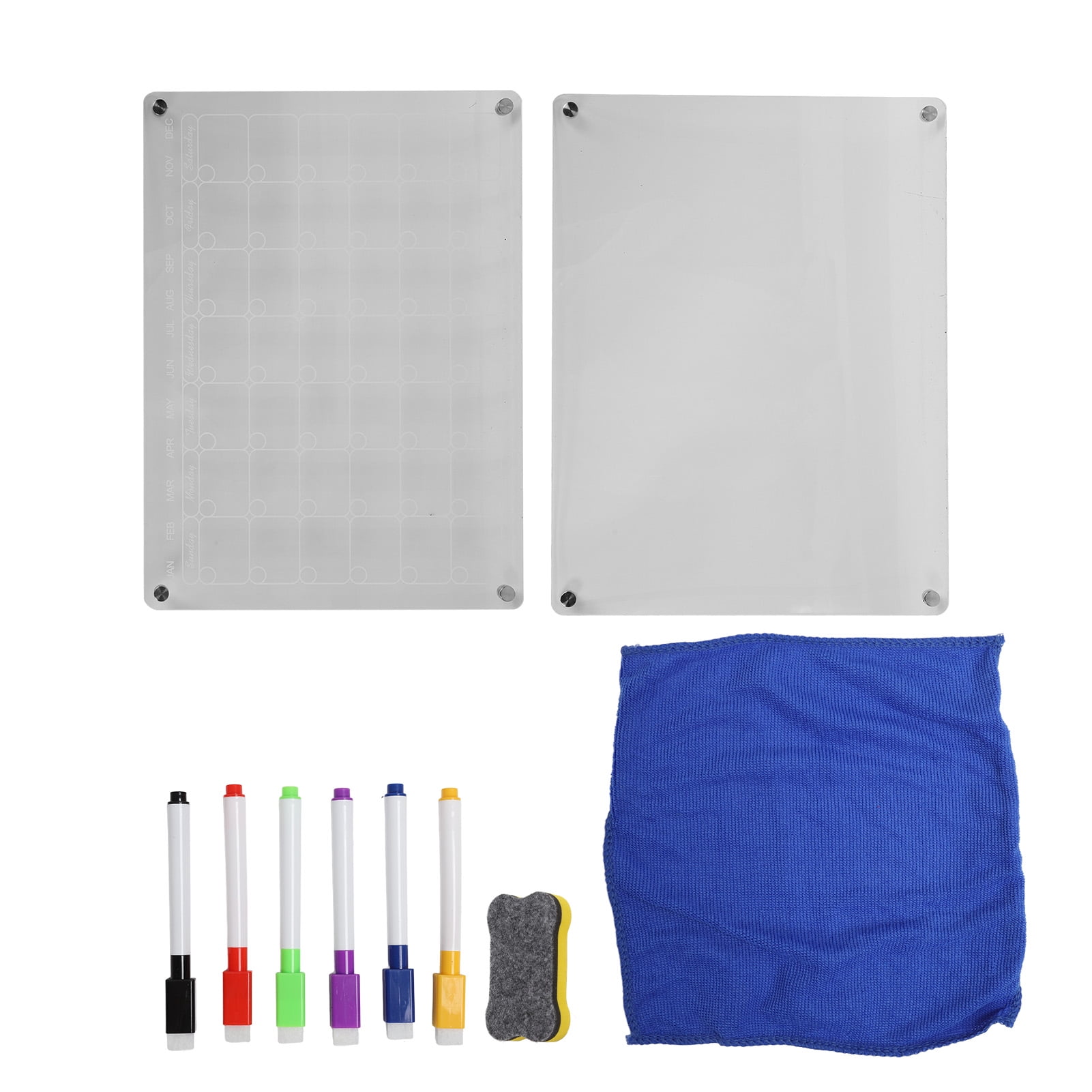 Refrigerator Dry Erase Board Transparent Magnet Recording Calendar refrigerator-dry-erase-board-transparent-magnet-recording-calendar