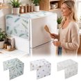 thumbnail image 1 of Refrigerator Dust Proof Cover Refrigerator Top Cover 21.3"x51.2" Decorative Appliance Shield with Side Storage Pockets Washable Kitchen Protector Cloth, 1 of 5