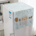 thumbnail image 1 of Refrigerator Dust-Proof Cover Washing Machine Waterproof Cover with Storage Pockets Multi-Purpose Top Covers - 51"x22", 1 of 8