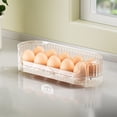 thumbnail image 1 of Refrigerator Egg Holder - Stackable Space-saver, Clear Plastic Hygiene, Pantry & Refrigerator Door Organization Tray, 1 of 5