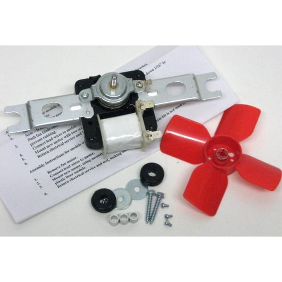 Refrigerator Evaporator Freezer Fan Motor Kit For Roper RT12DKYDL00 RT12DKYDW00 RT12DKYEL00 RT12DKYEW00 RT14CKXVW00 RT14CKXVW10 RT14CKXVW11 RT14CKXVW12 RT14CKXVW13 RT14DCXVW00 RT14DCXVW01 RT14DCXVW10