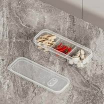 Refrigerator Food Storage Box Plastic Airtight Fresh Keeping Compartmentalized Tray Single Portion Freezing Stackable Microwave Safe Easy Clean for Kitchen