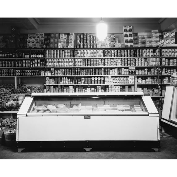 Refrigerator For Perishable Meat And Vegetables In A Washington History (36 x 24)