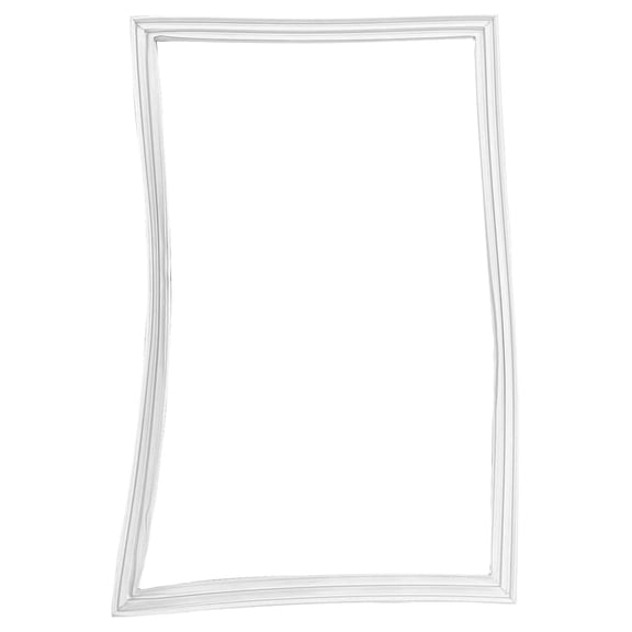 Refrigerator Freezer Door Seal Gasket, (Magnetic Strip Inside, White), Single Piece, Part# 005450-000 - Replacement & Compatible with Some Refrigerators