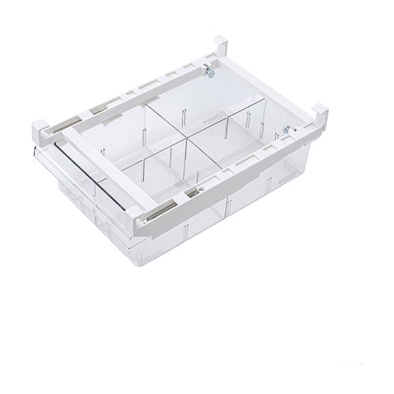 Refrigerator Freezer Drawer Replacement Durable, Easy Install, Compatible with Major Brands, White, 14x10x6 Inches