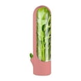 thumbnail image 1 of Refrigerator Fresh Pod Storage Containers with Humidity Control - Specialized Vegetable Keeper for Cilantro, Parsley and Asparagus Preservation - Pink, 1 of 4