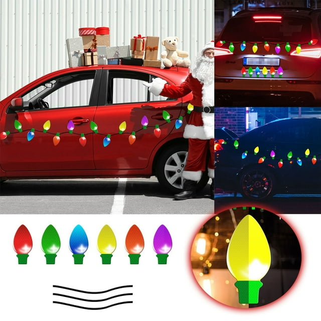 Refrigerator Garage Door Stickers Light Bulb Car Stickers Lattice Reflective Foam