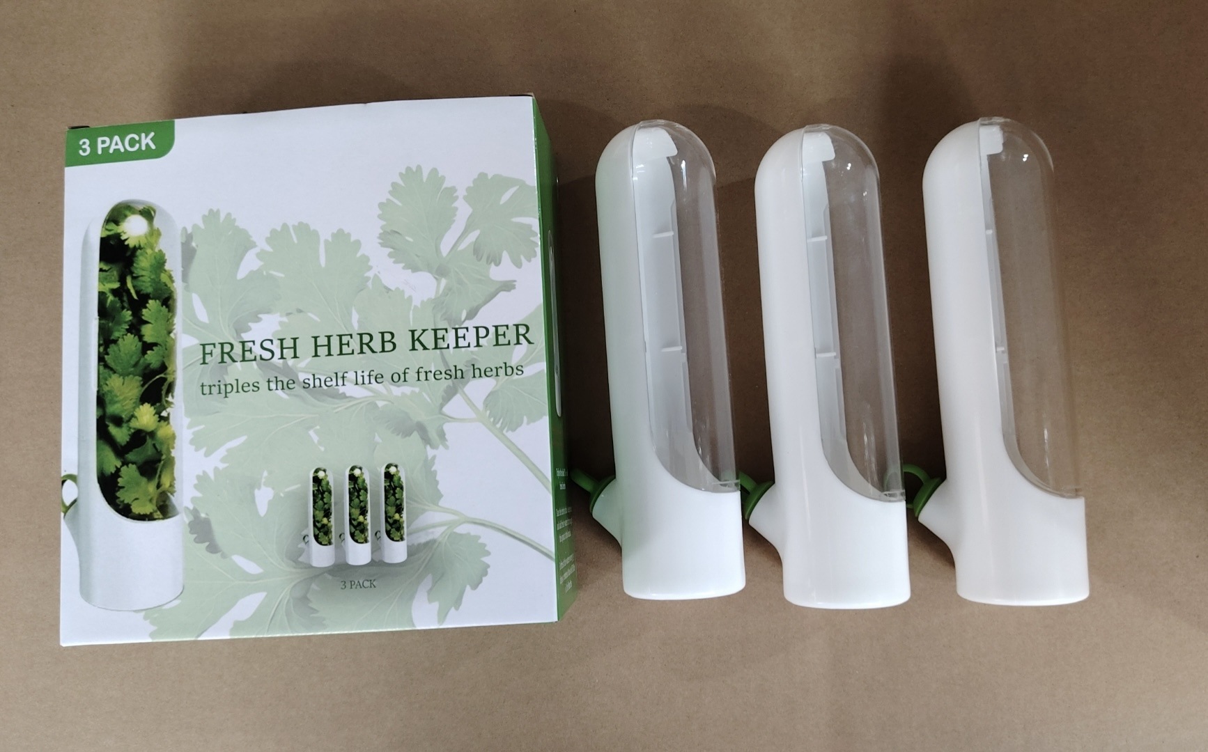 Refrigerator Herb Crisper Saver Pod Container Vegetable Preserving