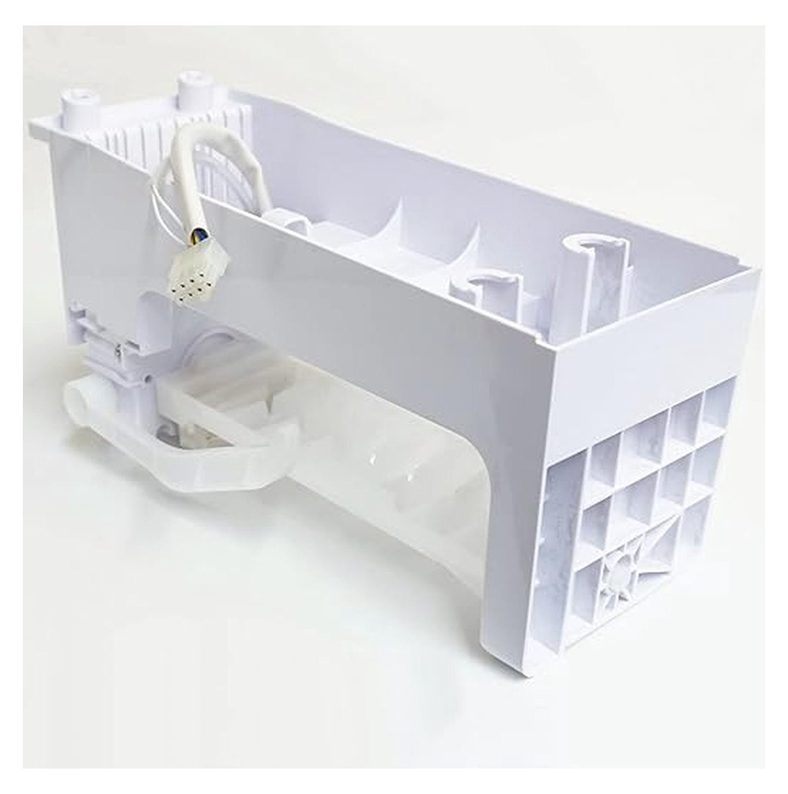 Refrigerator Ice Maker Assembly DA97-08059A - 7 Cube Flex Tray with 8 Pin Connector - Replacement for Samsung SxS Refrigerators - Easy Install