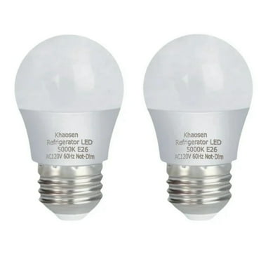 2 Pack Refrigerator Light Bulb, 3W 120V A15 Fridge Light Bulbs, Non-dimmable