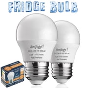 Refrigerator Light Bulb LED - SMD A15 4W 40Watt Equivalent-E26 Base   4W Led Appliance Bulb-2 Pack