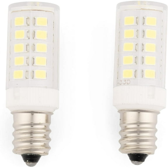 Refrigerator Light Bulb Replacement,E17 led Bulb,Freezer Light Bulb 3W AC100-130V 6000K Daylight White, 2PACKS