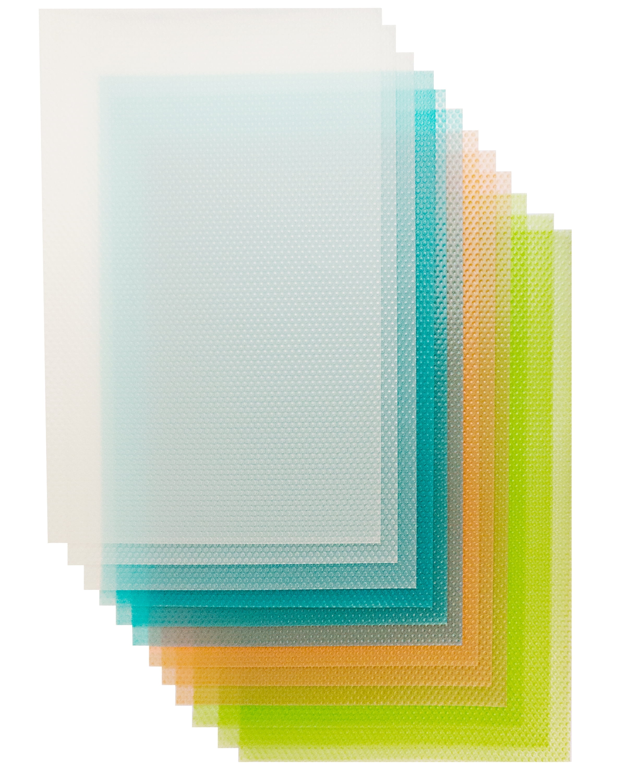 Refrigerator Liners, 12 Pcs Shelf Liners for Kitchen Cabinets, Washable Fridge Liner, Plastic Kitchen Drawer Liner