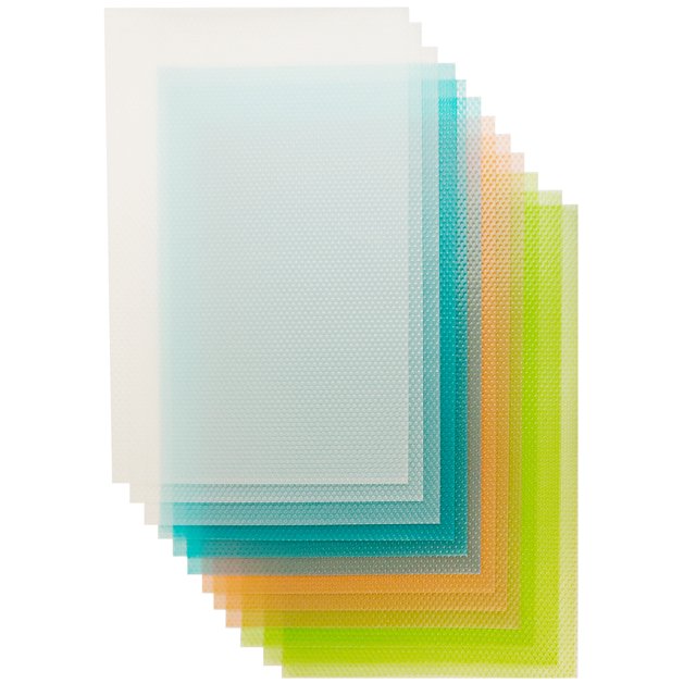 DUALFERV 12 Pcs Refrigerator Shelf Liners, Reusable, Durable Kitchen