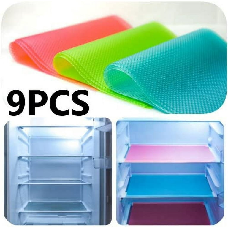 16 Pcs Refrigerator Liners Mats Washable, Refrigerator Mats Liner  Waterproof Oilproof, Fridge Liners for Shelves, Cover Pads for Freezer  Glass Shelf Cupboard Cabinet Drawer (4 Color Mixed) 