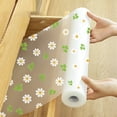 thumbnail image 1 of Refrigerator Liners Non Slip Shelf Liner - Shelf Liner for Kitchen Cabinets – Non-Adhesive, Non-Slip Drawer & Refrigerator Liner – Waterproof, Washable Cabinet Mat Floral Pattern, Easy to Cut, 1 of 6
