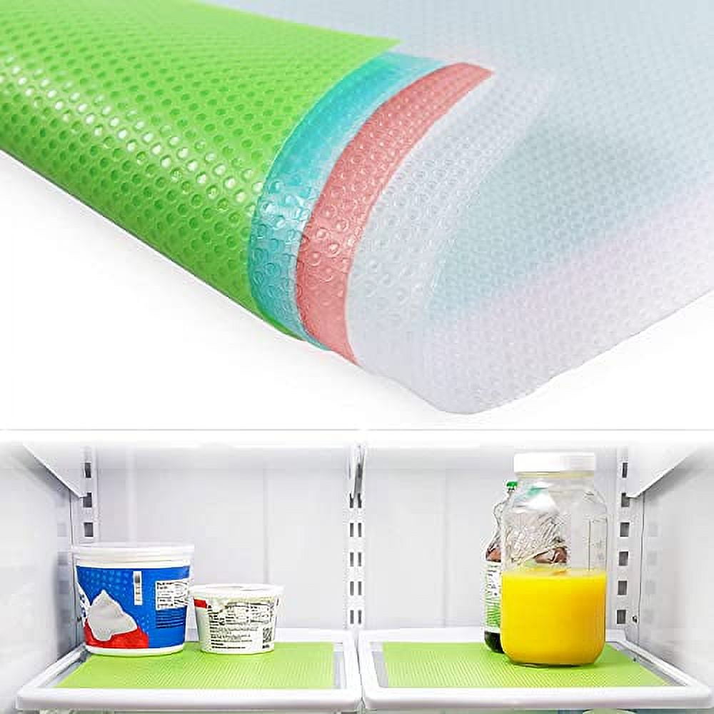 Refrigerator Shelf Liners for Glass Shelves, 1 PCS Washable Removable Blue  Fridge Liners and Mats for Vegetables Drawers, Kitchen Cabinets, Placemats