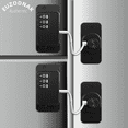 thumbnail image 1 of Refrigerator Lock (2 Pack), Heavy Duty Combination Fridge Lock, for Fridge, Cabinets, Drawers, Window and Child Safety Cabinet Lock, Strong Non-Marking Adhesive No Drilling, 1 of 6