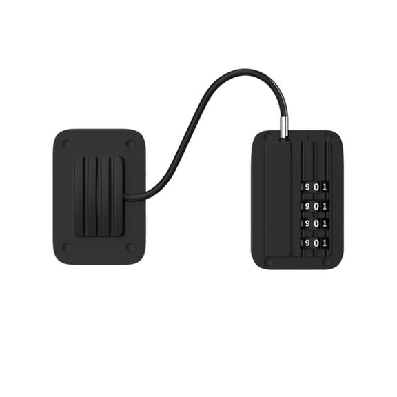 Refrigerator Lock,4-Digit Heavy Duty Fridge Locks,Sliding Door Window Special Lock,Combination Locks for Refrigerator,Cabinets and Drawers,Easy to Install & No Keys Needed(2.76")(Black)