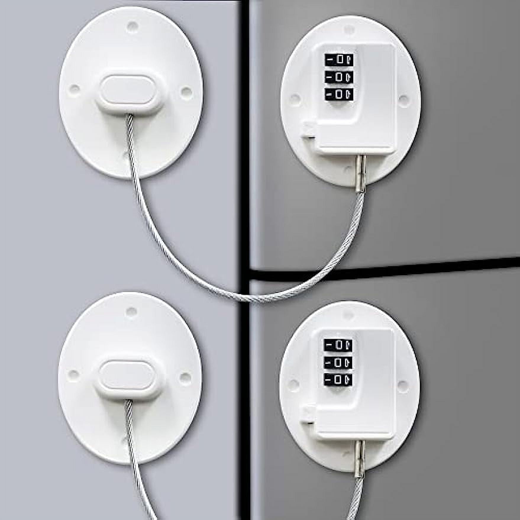 Refrigerator Lock Combination 2 Pack Fridge Locks for Adults Mini Fridge Locks for Kids