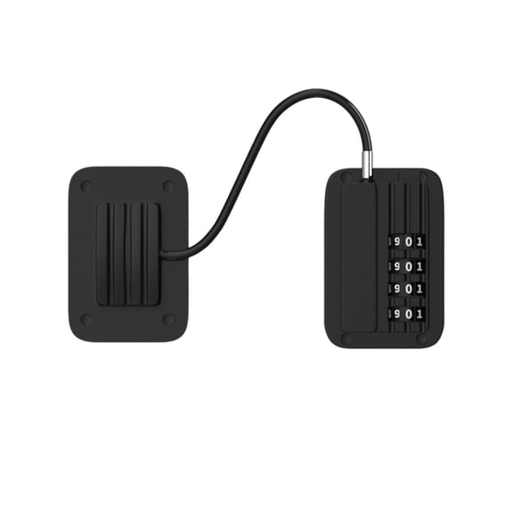 Refrigerator Lock, Combination Lock, Cabinet Safety Lock, 4-Digit Heavy Duty Sliding Door Lock, Keyless Easy Install Lock for Fridge Cabinet Drawer Home Safety Anti-Opening Use,Black