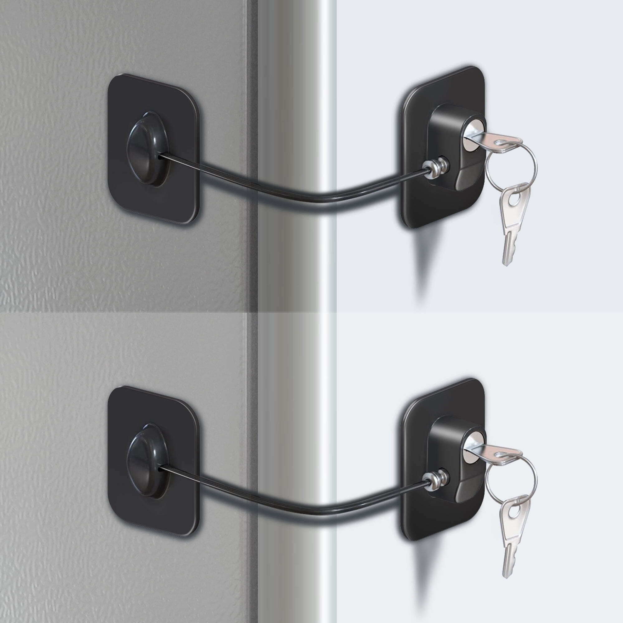 Refrigerator Lock, Fridge Lock for Adults, Volibel Multi-Purpose Baby ...