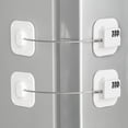 thumbnail image 2 of Refrigerator Lock For Kids, 2 Pcs Fridge Door Locks Child Lock Safety For Refrigerator Freezer Door Strong Adhesive No Keys Needed For Fridge And Cabinets Door For Toddler Price In UAE 2 of 12