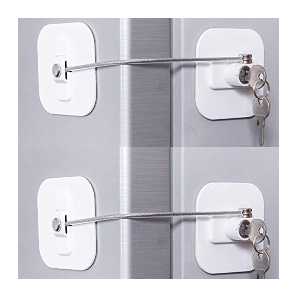 Guardianite Premium Refrigerator Door Lock with Built-In Keyed Lock