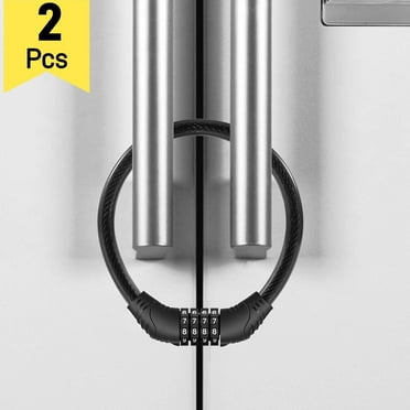 2 Pack Refrigerator Lock, Upgraded 4 Digit Fridge Lock for French-door Refrigerators, Cabinet Locks, Easy to Set and Use