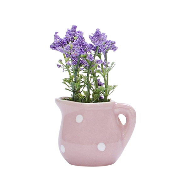 Refrigerator Magnet, Mini Vase Fridge Decoration, Flower Pot Magnetic Flower Display Accent for Kitchen Metal Cabinet Magnetic Board and Decorative Display