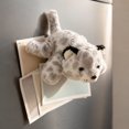 thumbnail image 1 of Refrigerator Magnet, Snow Leopard Plush Fridge Decoration, Cotton Filled Magnetic Animal Accent for Kitchen Whiteboard Fridge Door and Magnetic Surface Decor, 1 of 6