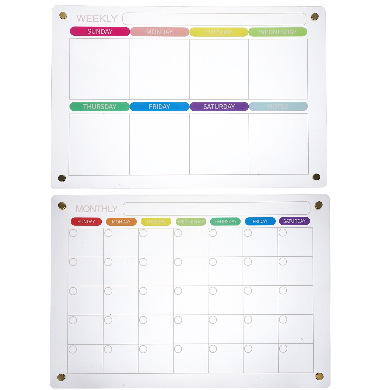 Refrigerator Display Board Weekly Planner Fridge Dry Erase