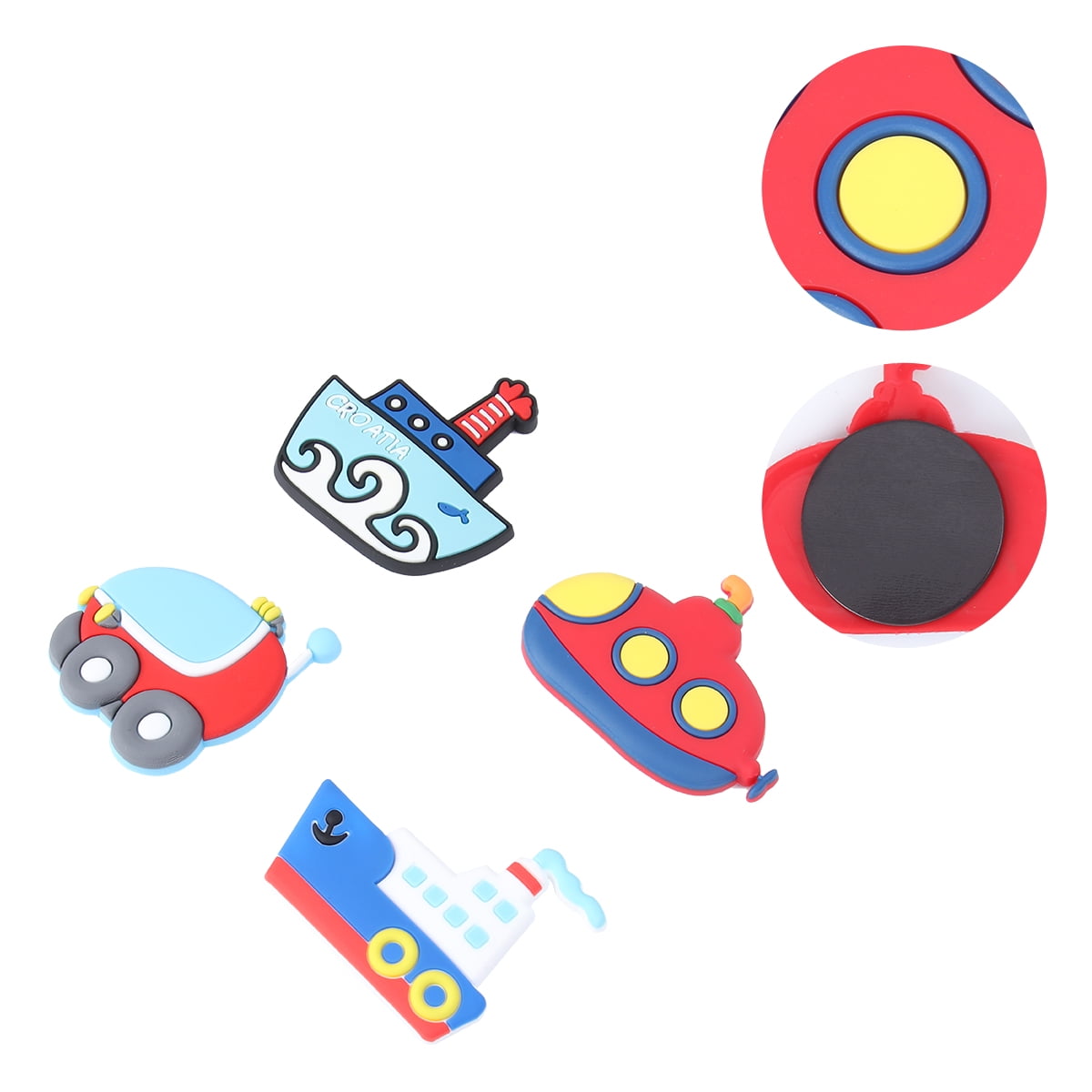 Refrigerator Sticker Stickers Silica Gel Fridge Child Cute 4 Pcs