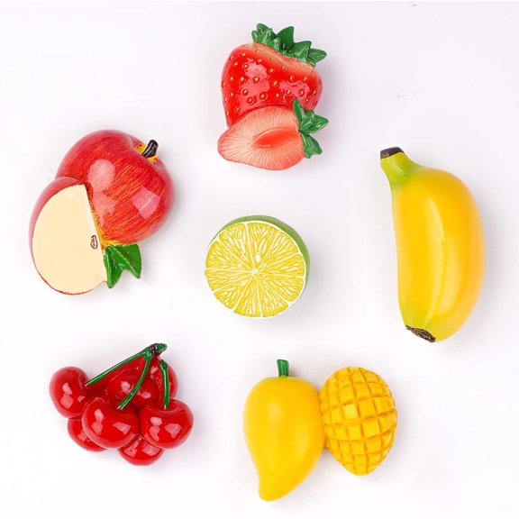 Refrigerator Magnets for Fridge Magnets,Cute Magnets Kitchen Decoration Fruit,Perfect for Refrigerators, Whiteboards, Maps and Other Magnetic Items (Fruit-B (6PCS))