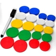 thumbnail image 1 of Refrigerator Magnets for Whiteboard, Fridge and Locker - Round Magnets for Classroom, Kitchen and Office - Fridge Magnets for Refrigerator, 1 of 8