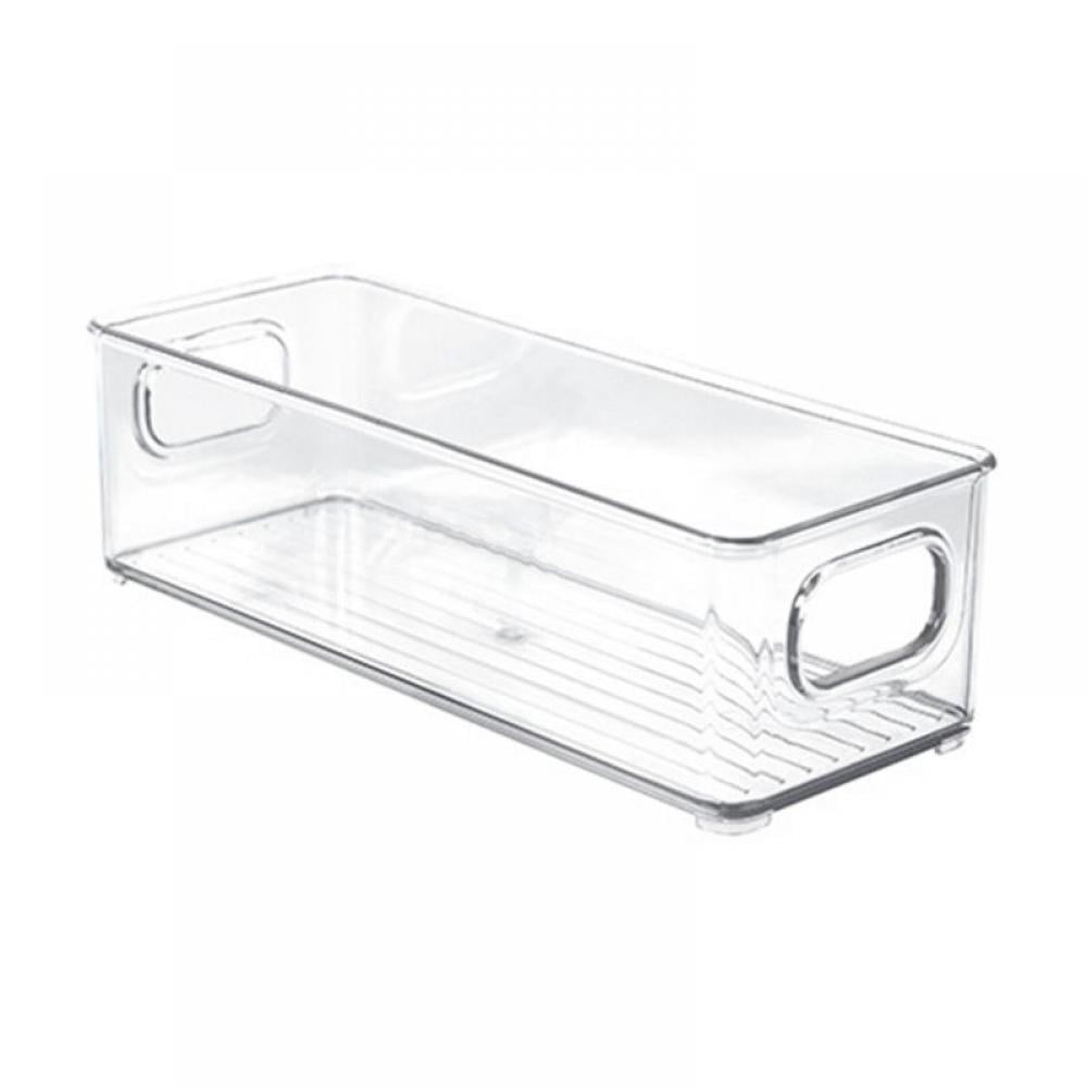 Refrigerator Organizer Bins Clear Plastic Bins For Fridge, Freezer, Kitchen Pantry