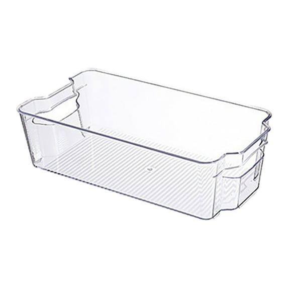 Refrigerator Organizer Bins with Pull Out Stackable Clear Fridge Drawer Organizer Fruit Vegetable Storage Containers for Fridge With Handle Divided Organization Clearance