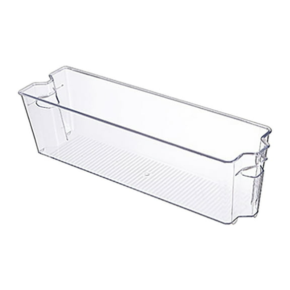 Refrigerator Organizer Bins with Pull Out Stackable Clear Fridge Drawer Organizer Fruit Vegetable Storage Containers for Fridge With Handle Divided Organization Clearance