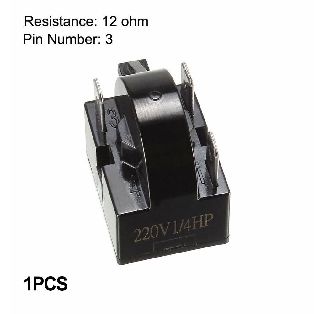 Refrigerator PTC Starter Relay Replacement 1/3Pins Compressor Overload Protector