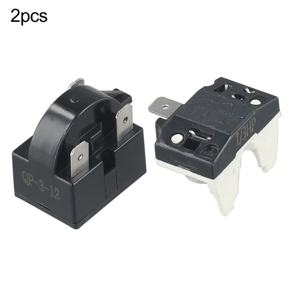 Refrigerator PTC Starter Relay Replacement 2 Pins Compressor Overload Protector 125A