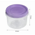 thumbnail image 1 of Refrigerator Plastic Food Storage Containers with Lid,BPA Free Freezer Food Storage Meal Prep Container with Leakproof Lids for Pantry Organizer,Multipurpose Round Storage Container,Purple,3.46x2.99", 1 of 3