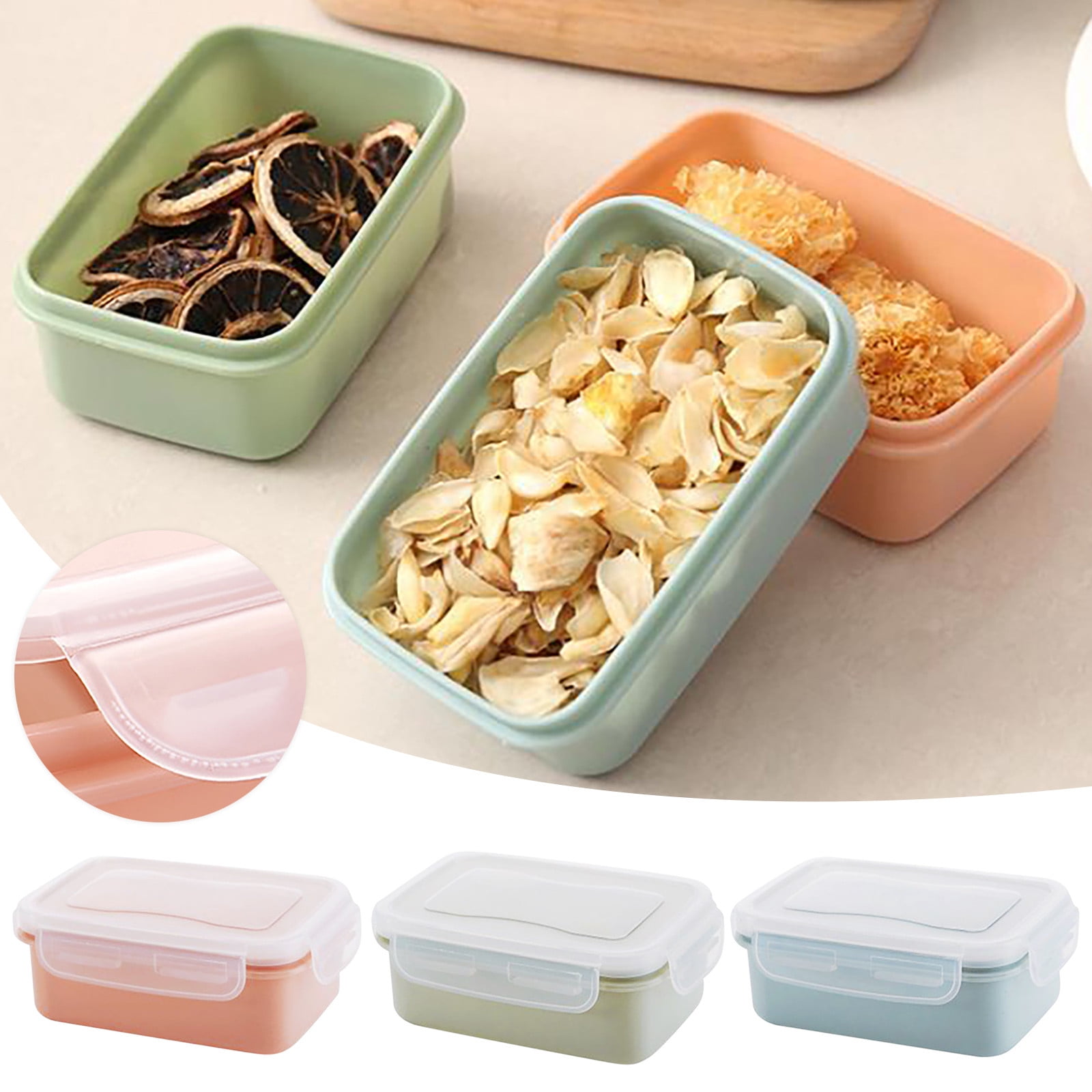 Refrigerator Plastic Storage Box Crisper Snack Jar Storage Cereals Box ...