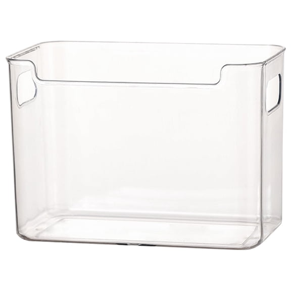 Refrigerator Side Door Storage Organizer,4.7X4.9x3.6" Clear Plastic Storage Bins, Translucent Organizer Box, Fridge Side Organizer Container, Cabinet Storage Bin, Space-Saving Pantry Organizer
