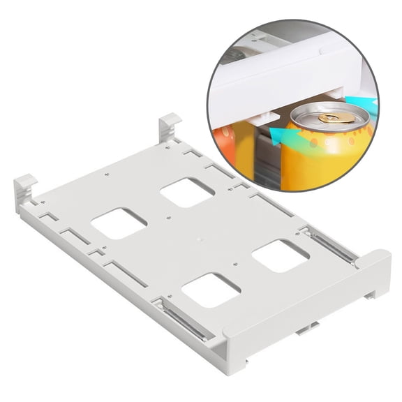 Refrigerator Slide Under Shelf Can Dispenser Hangings Drawer Storage Rack for Cans Beverages Holder Container