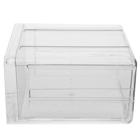 Brandonz Clear Fridge Drawer Organizer Stackable Bin for Fruit/Veggies